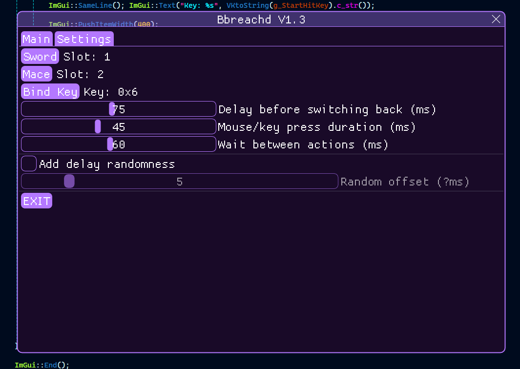 Screenshot showing in-game overlay